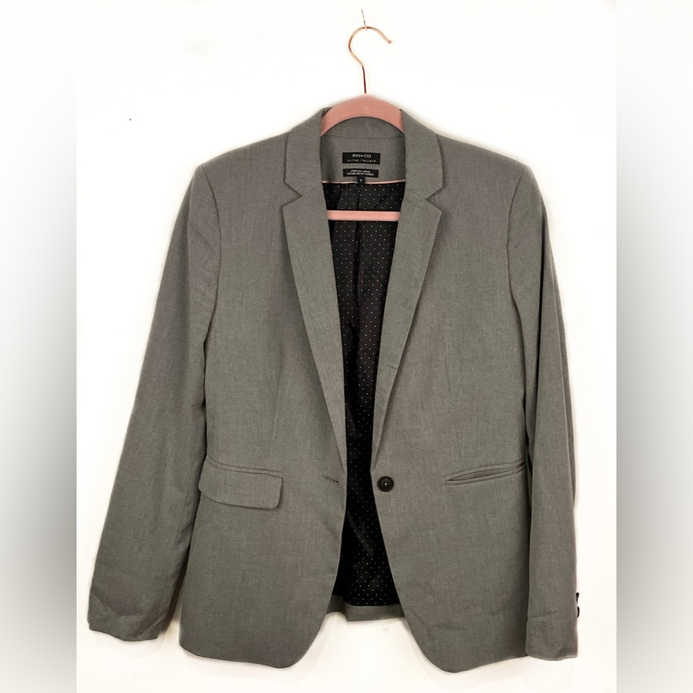 RW & Co Grey Woman’s Blazer Size 8
